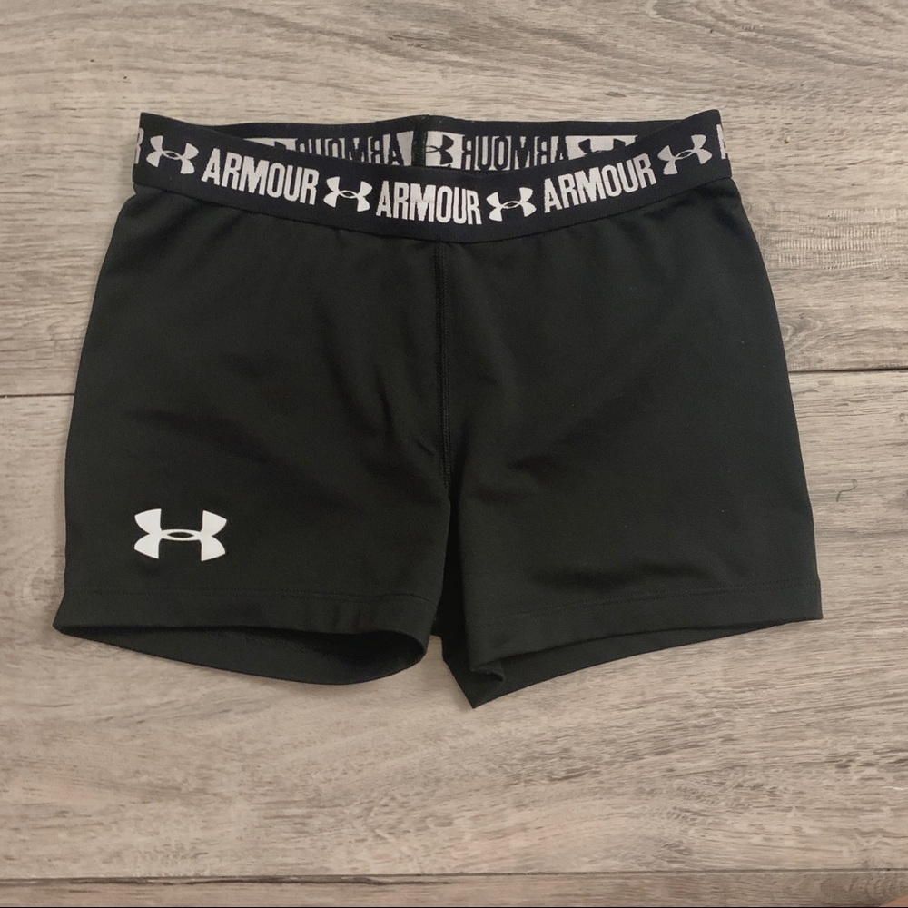 Under Armour Black Spandex Shorts Extra Small